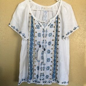 Boston Proper embellished blouse